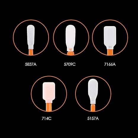 High-Performance Industrial Cleaning Swabs – Foam & Microfiber Tip Options