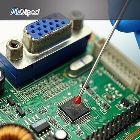 Static dissipative silicone gel swab for sensitive components