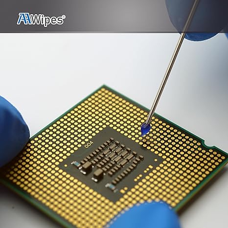 Tapered gel silicone swab for semiconductor applications