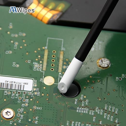 Aawipes swabs are ideal for cleaning delicate surfaces such as printer heads, LCDs, lenses, and circuits. The heads are designed to be replaceable, enhancing cost-effectiveness and sustainability.