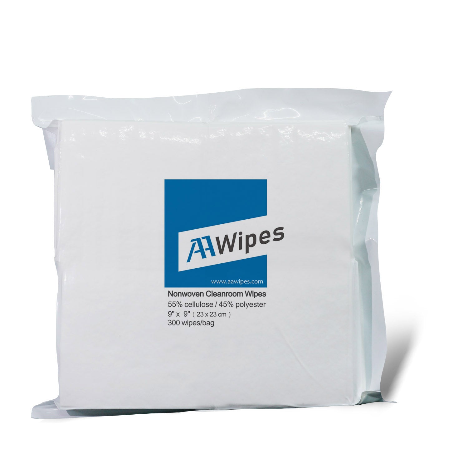 Nonwoven Wipes, Cellulose/Polyester Blend, 9" x 9" (Starting at 1 Box 4,200 Wipes per 14 Bags, No. NW06809)
