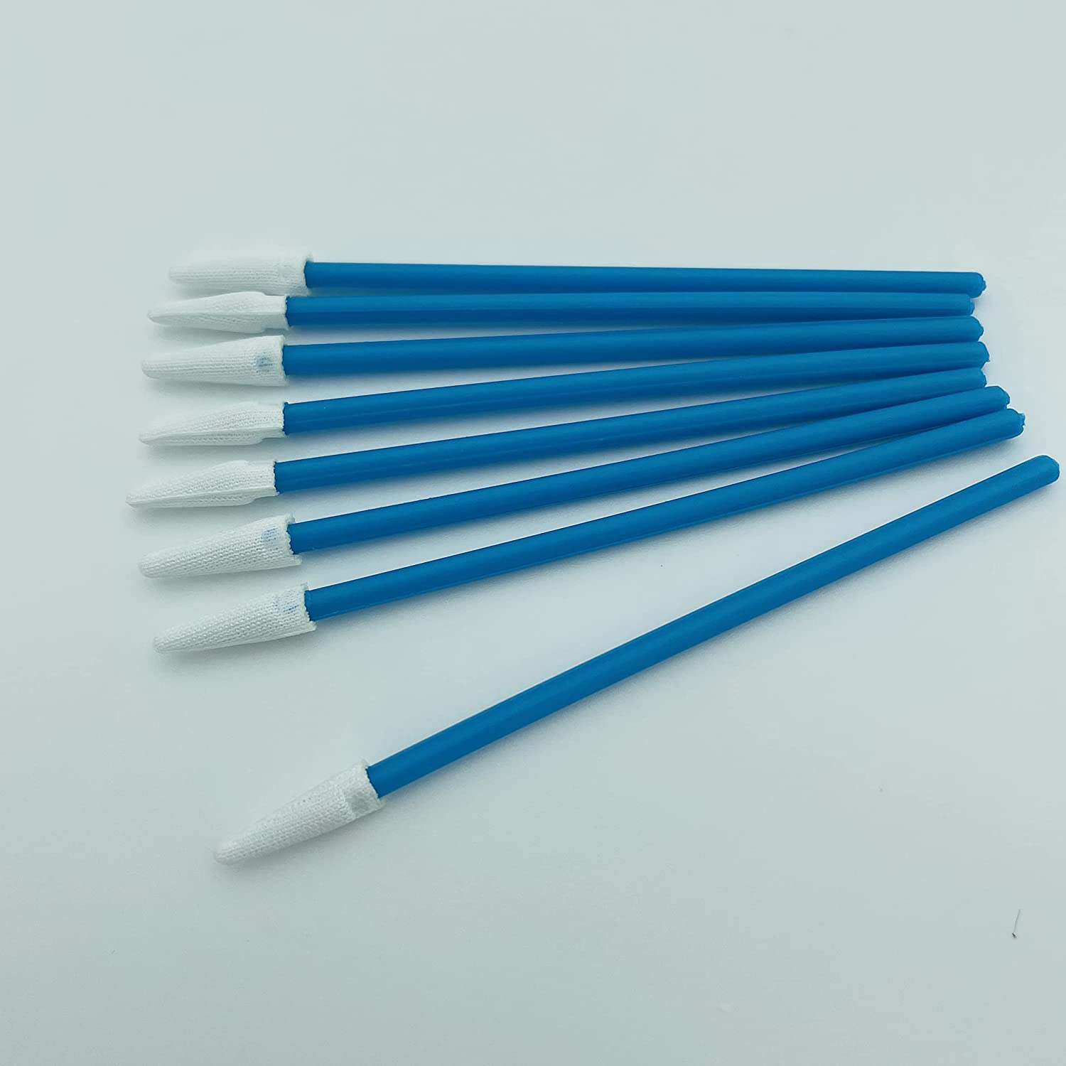 Lint-free Polyester Swabs (1,000 pcs, 3.2mm Head Width Spear Shape Pointed Tips, Blue) (No. A756A)