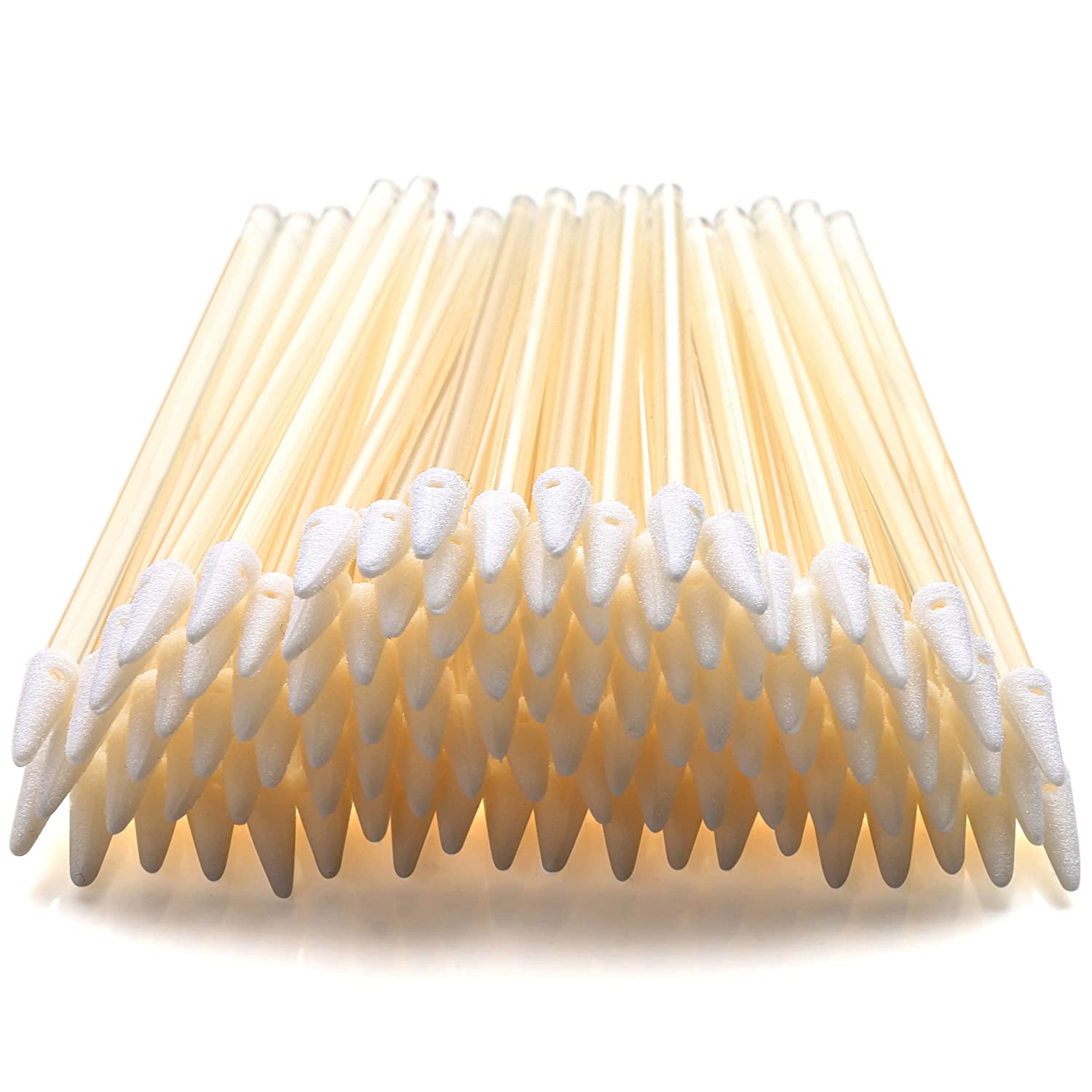 Cleanroom ESD Safe Foam Cleaning Swab Sticks Cleaning Swabs for Electronics, Static Safe Mini Tipped Sponge Sticks for Sensitive Electronics, e.g, PCB, CPU, Semiconductor  (1,000 pcs, Mini Tipped Sponge, Transparent) - (No. E750DF)