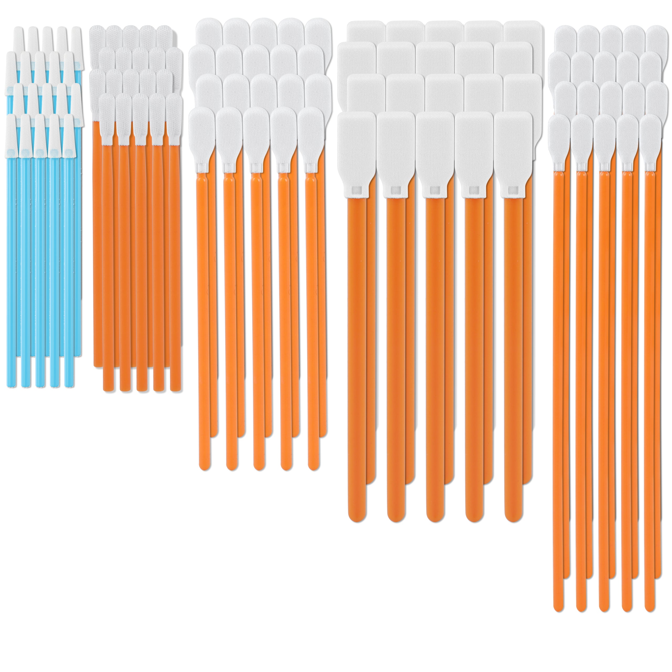 Detailing Cleaning Swab Sticks AAwipes Cleaning Swab Kit Microfiber Knitted Polyester Swab Sticks (5 Type) Lint Free Swabs for Printer, Gun, Optics Lens, Camera, Arts and Crafts, Automotive Detailing (5 Types, Total 1,000 Pcs/Pack) (No. FA501)